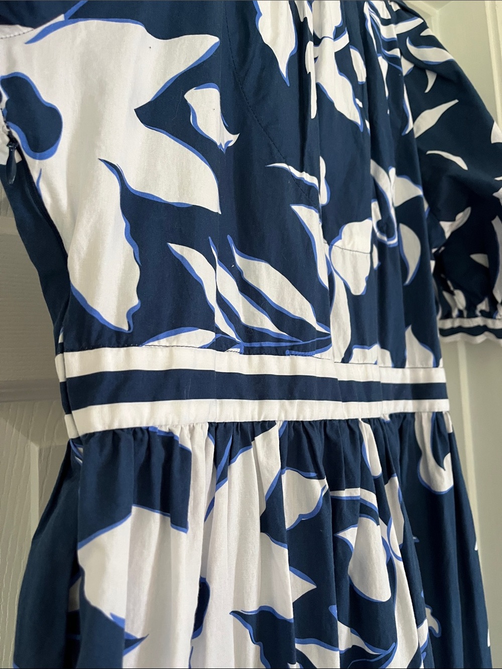 Gretchen Scott Blue White Floral Maxi Dress - Picture 4 of 12
